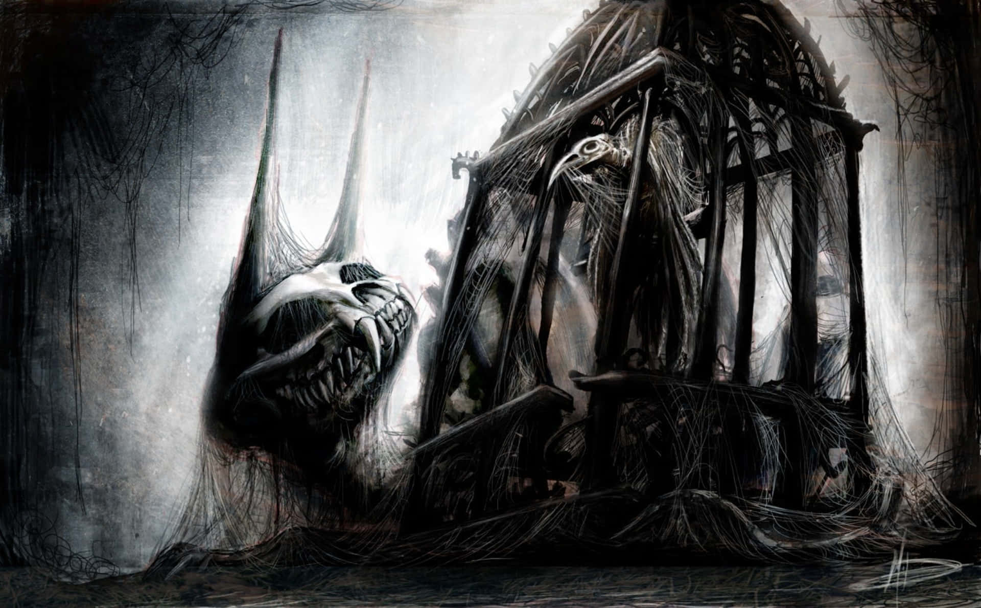 Spooky Underworld Desktop Background