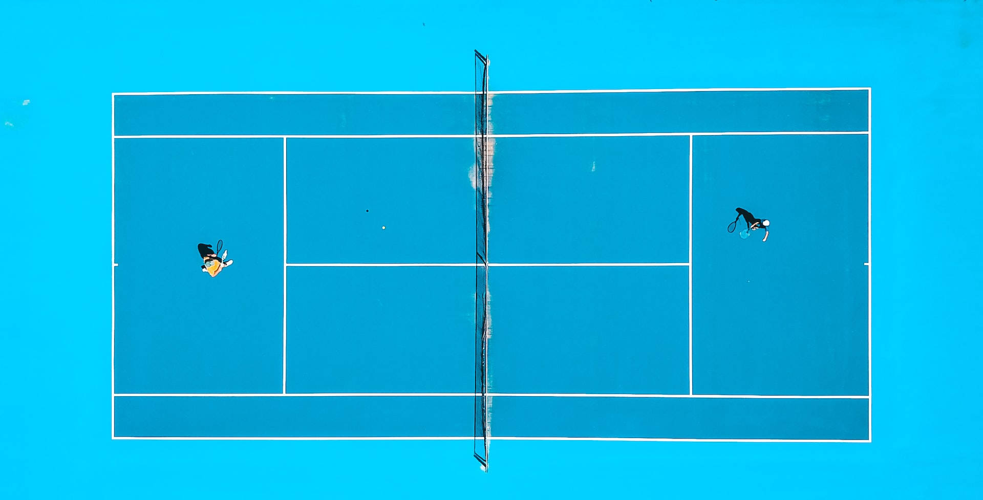 Sport Blue Tennis Court Background