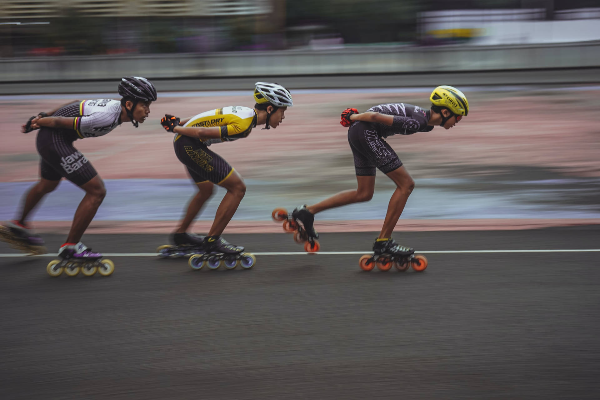 Sport Professional Roller Skater Athletes