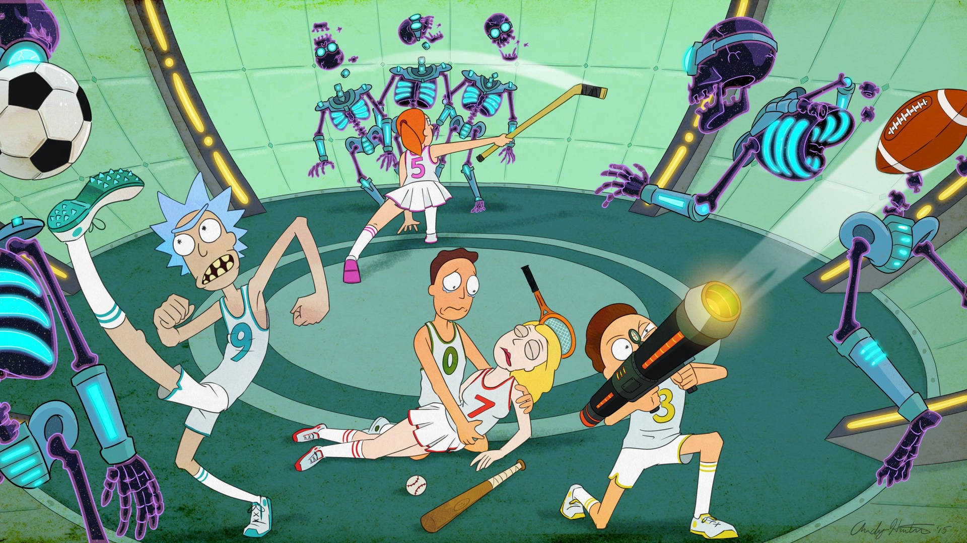 Sports Attire Rick And Morty 4k