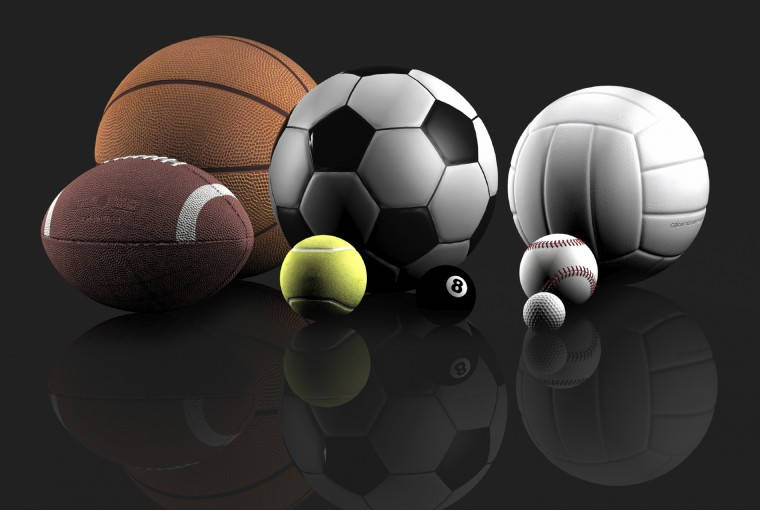 Sports Balls In 4k Background