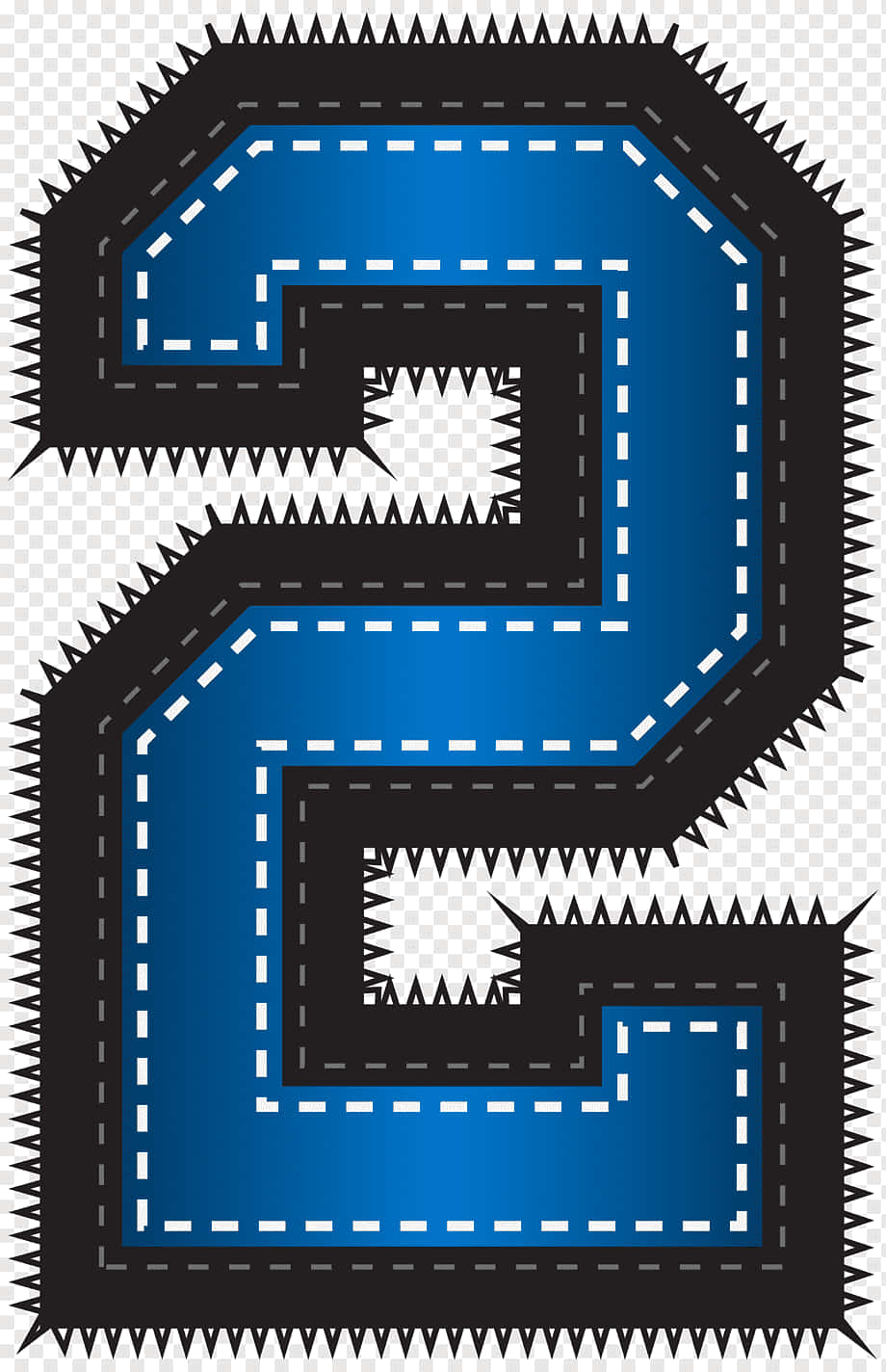 Sports Number 2 Blue Team Background