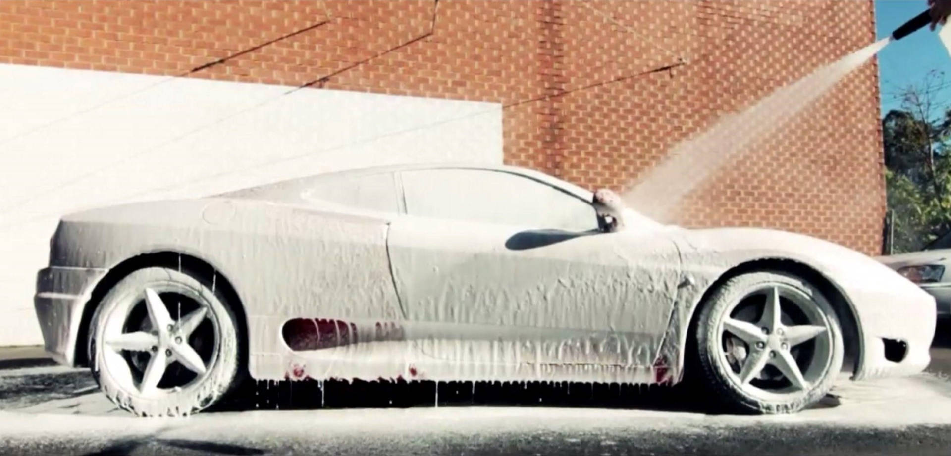 Sporty Auto Car Wash Background