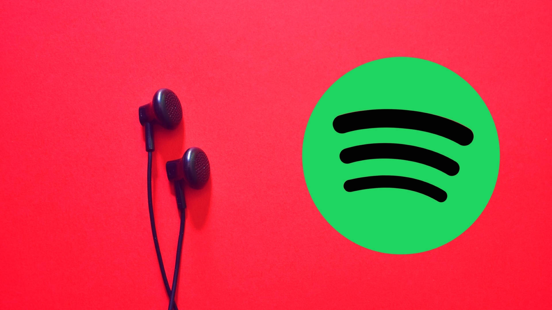 Spotify Music Red Background