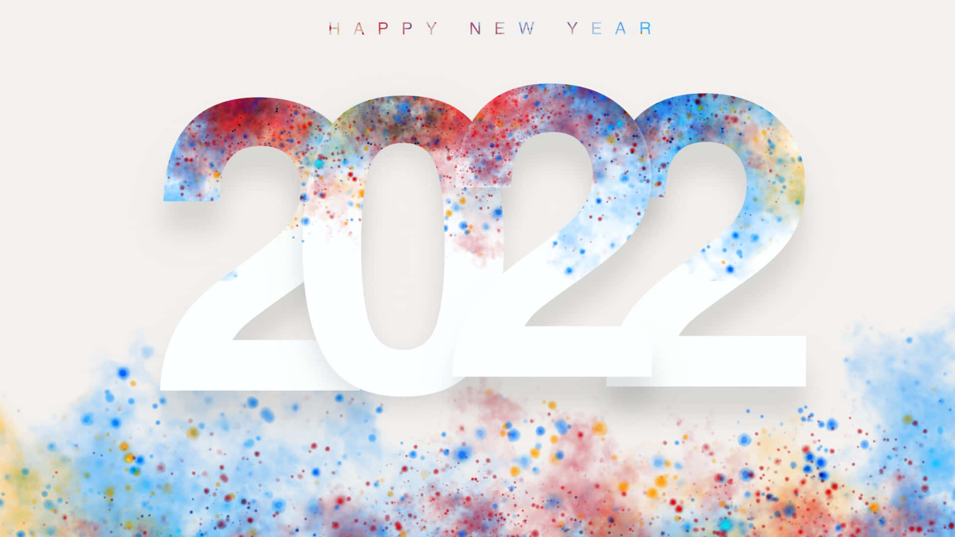 Spray Paint New Year 2022 Background