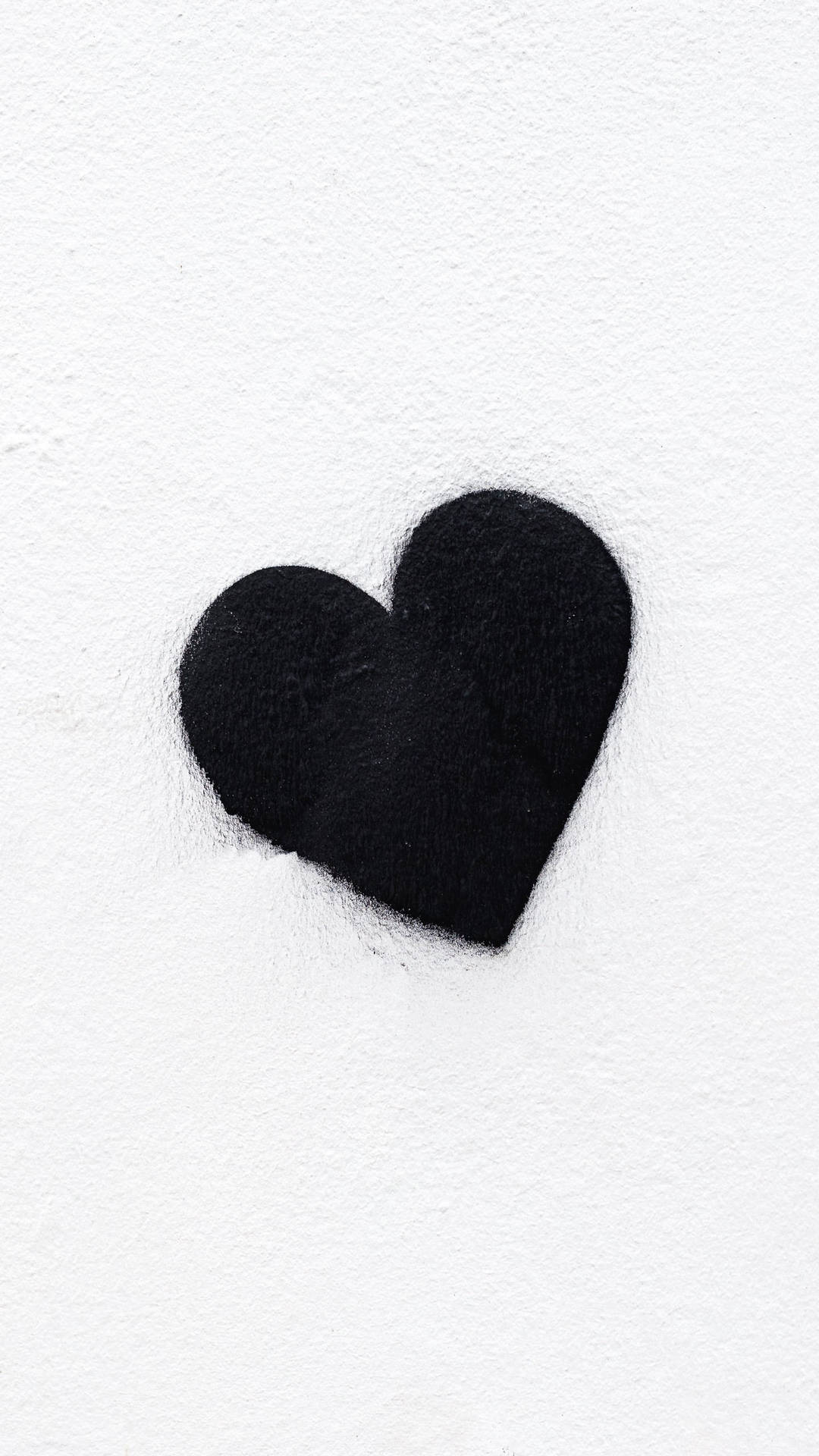 Spray Painted Black And White Heart Background