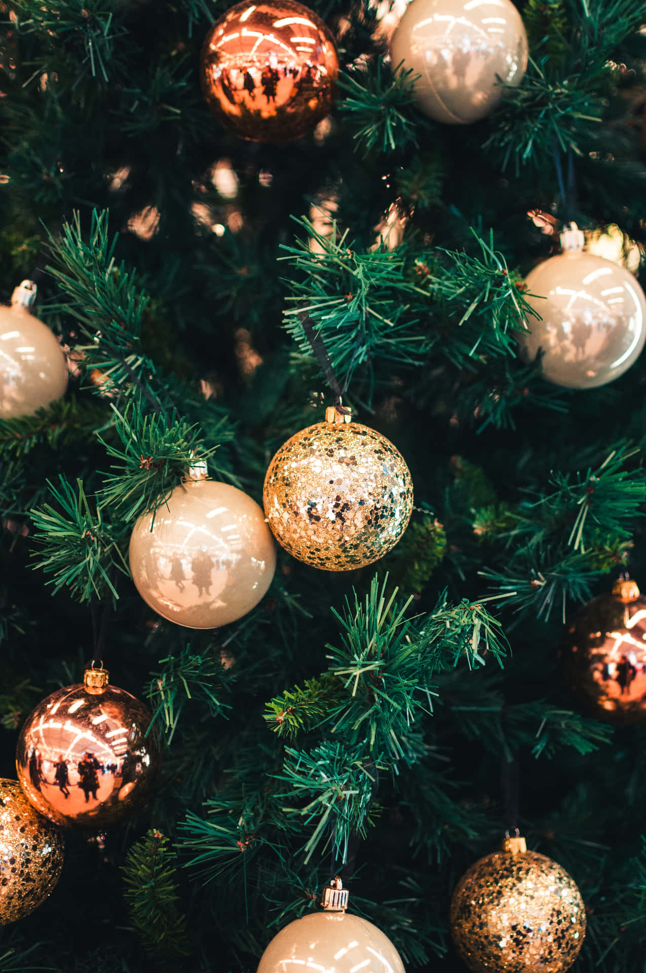 Spread Cheer With A Cute And Colorful Christmas Tree Background