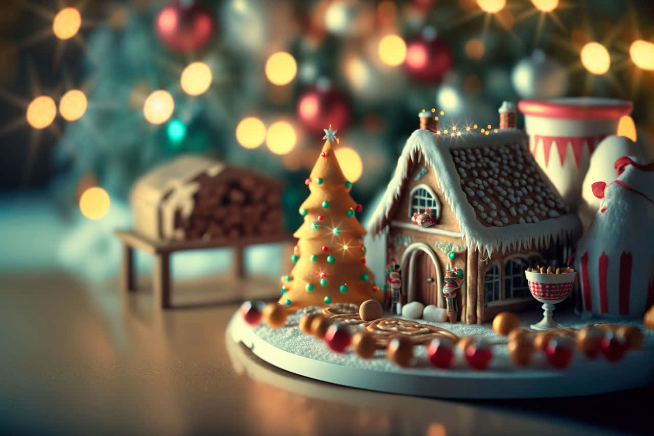 Spread Cheer With These Adorable Christmas Lights Background
