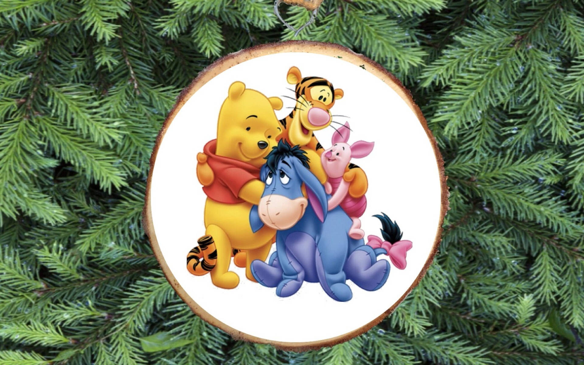 Spread Holiday Cheer And Enjoy Christmas With Winnie The Pooh And The Gang! Background