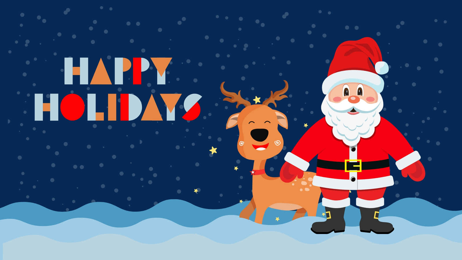 Spread Holiday Cheer & Greetings With This Festive Happy Holidays Desktop Wallpaper Background