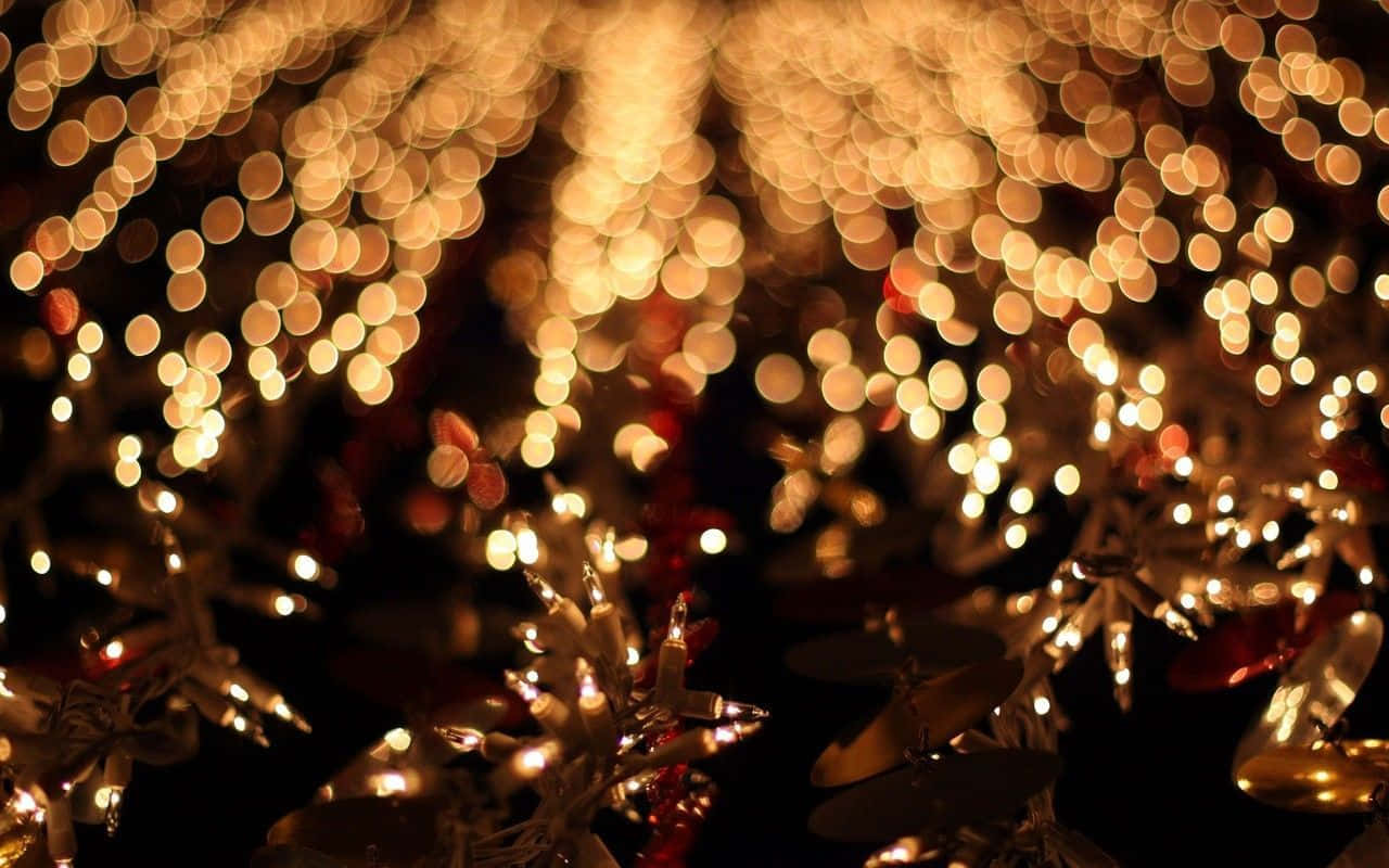 Spread Holiday Cheer To Your Loved Ones With This Beautiful Christmas Lights Display! Background