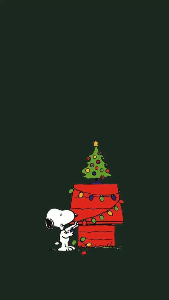 Spread Holiday Cheer With This Hilarious Festive Christmas Themed Iphone! Background