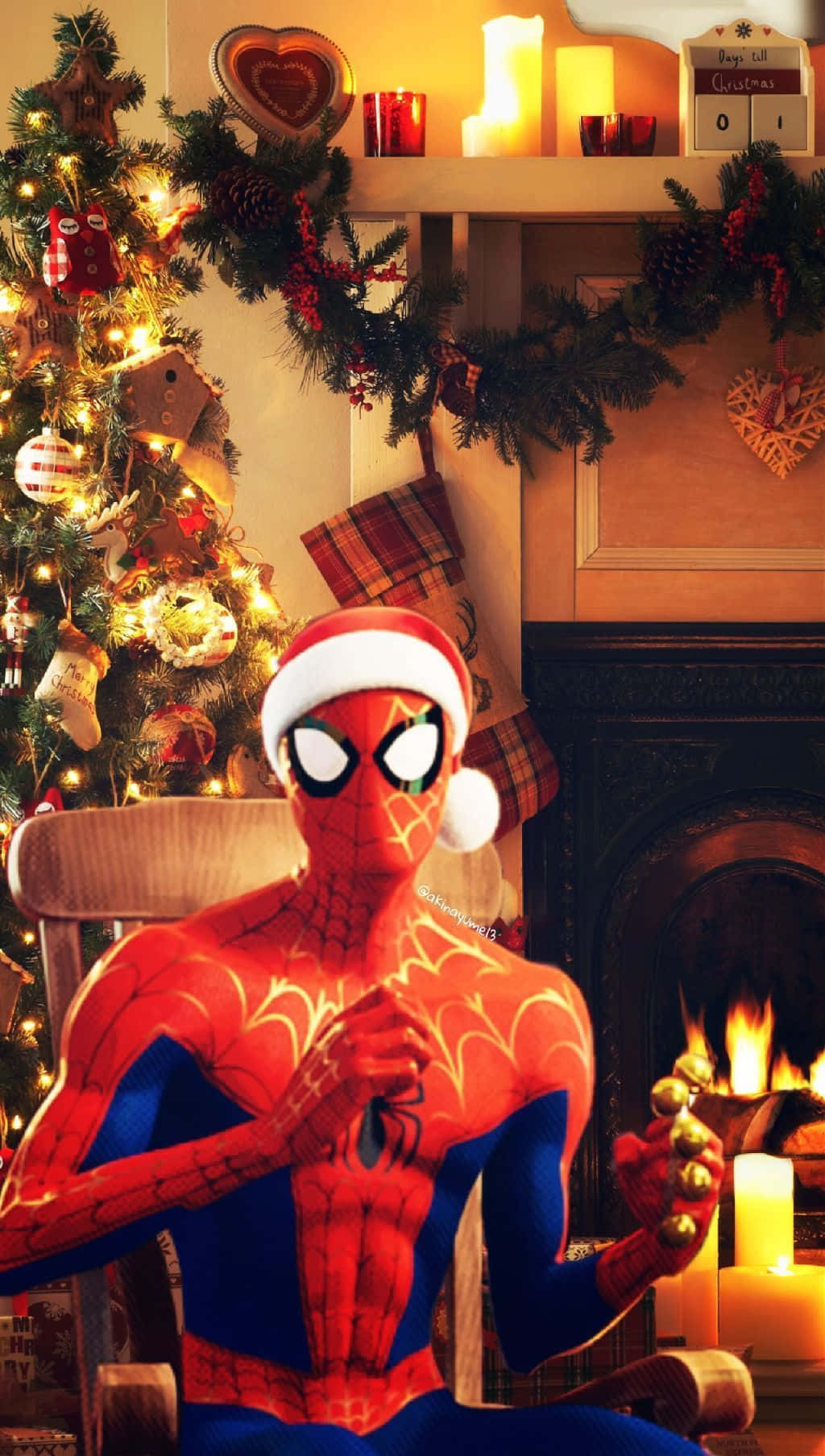 Spread Marvel Joy This Christmas Background