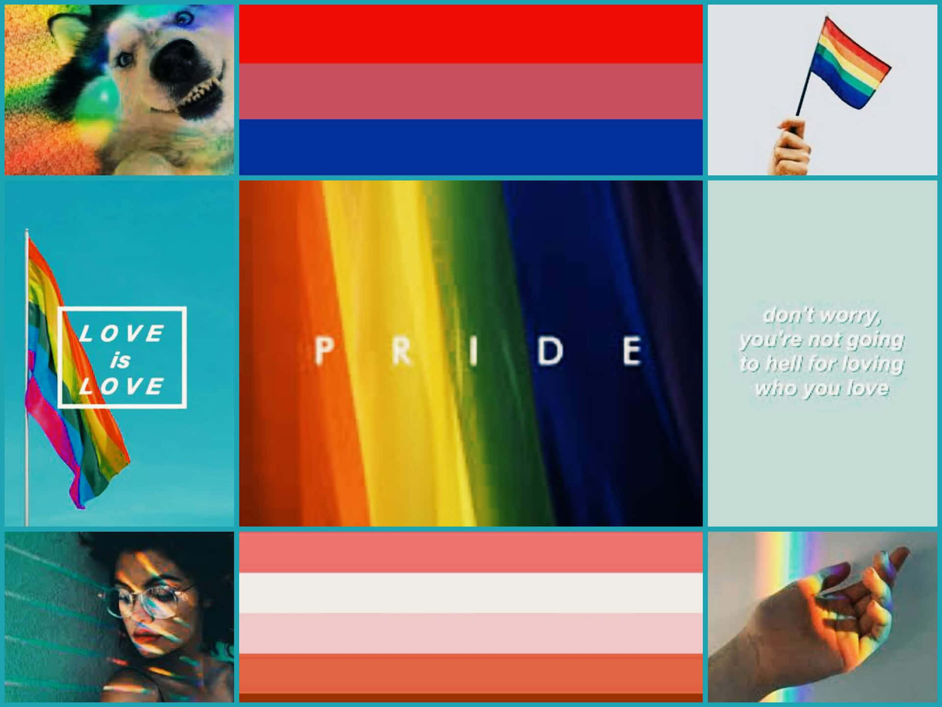 Spread Pride And Love With The Rainbow Aesthetic Background