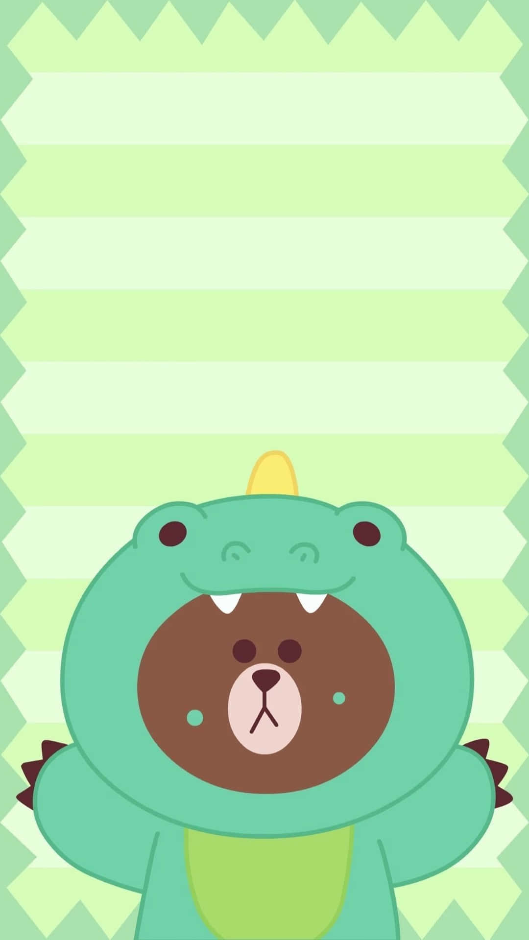 Spread Some Happy With This Sweet Cute Green Kawaii! Background