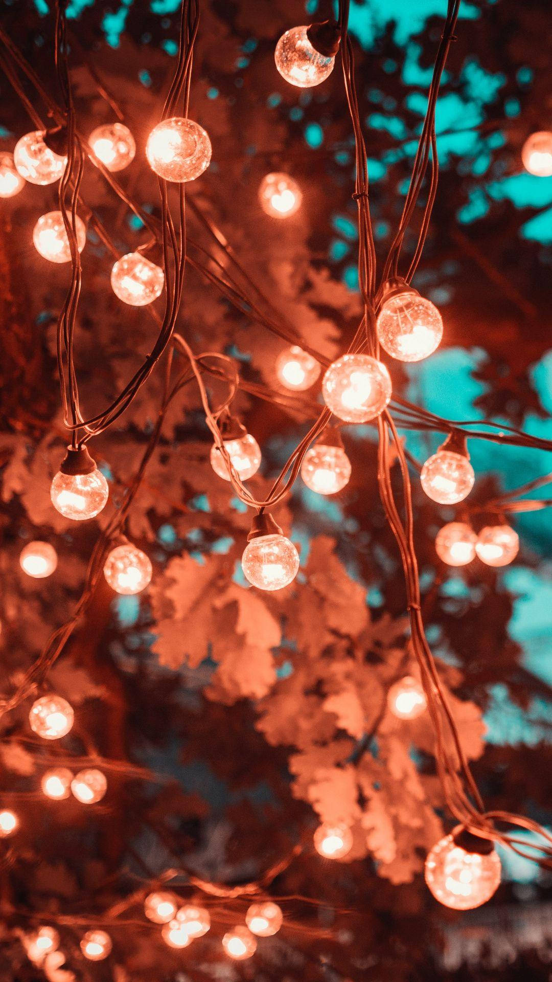 Spread The Cheer This Holiday Season With Festive Christmas Lights! Background