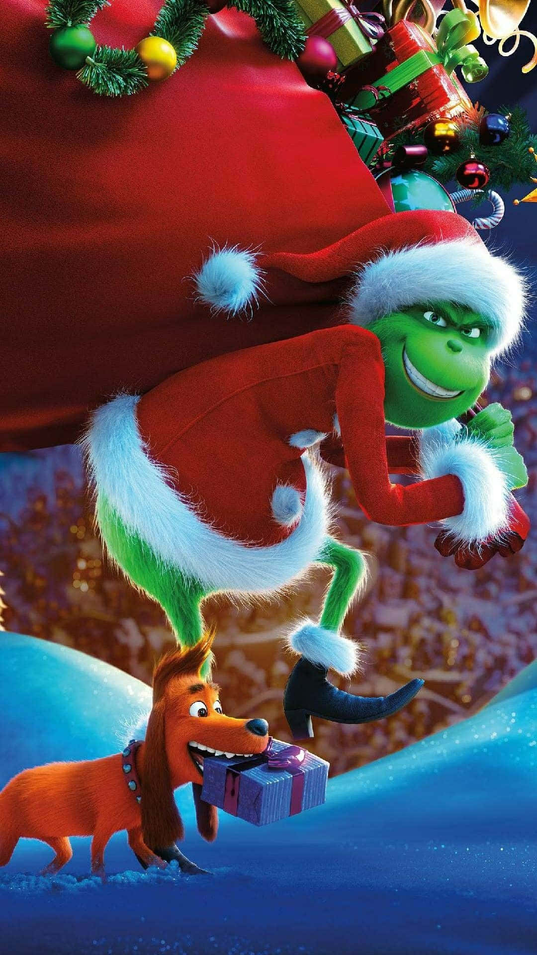 Spread The Christmas Cheer With A Cute Grinch! Background