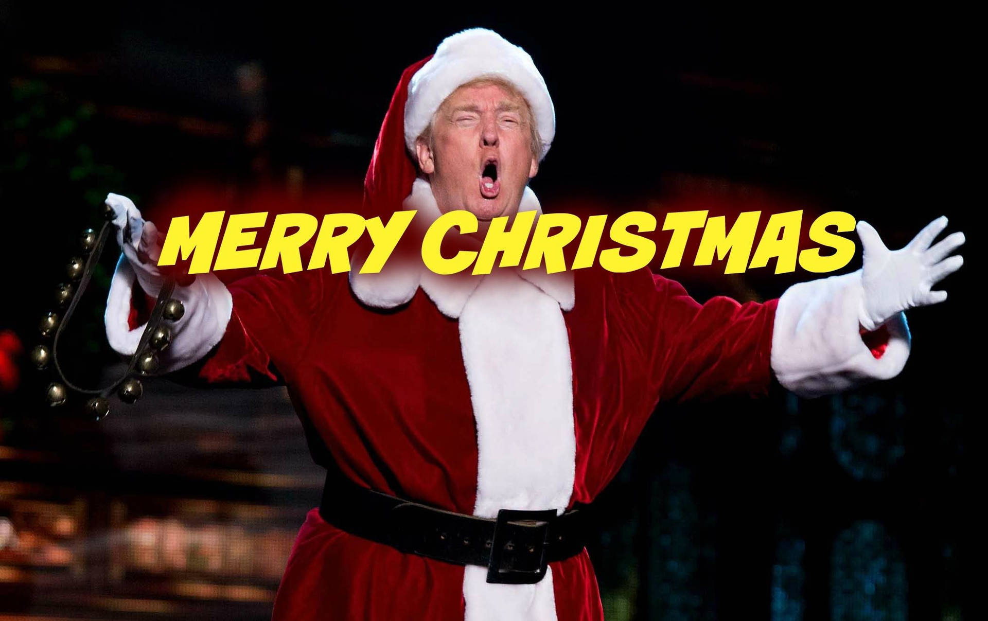 Spread The Joy Of Christmas With President Trump This Holiday Season! Background