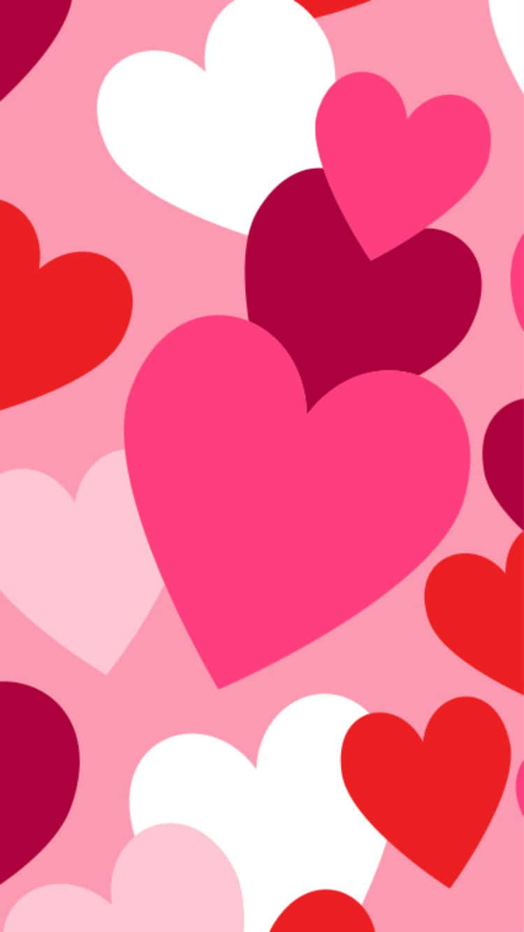 Spread The Love On Valentines Day With A Smartphone. Background