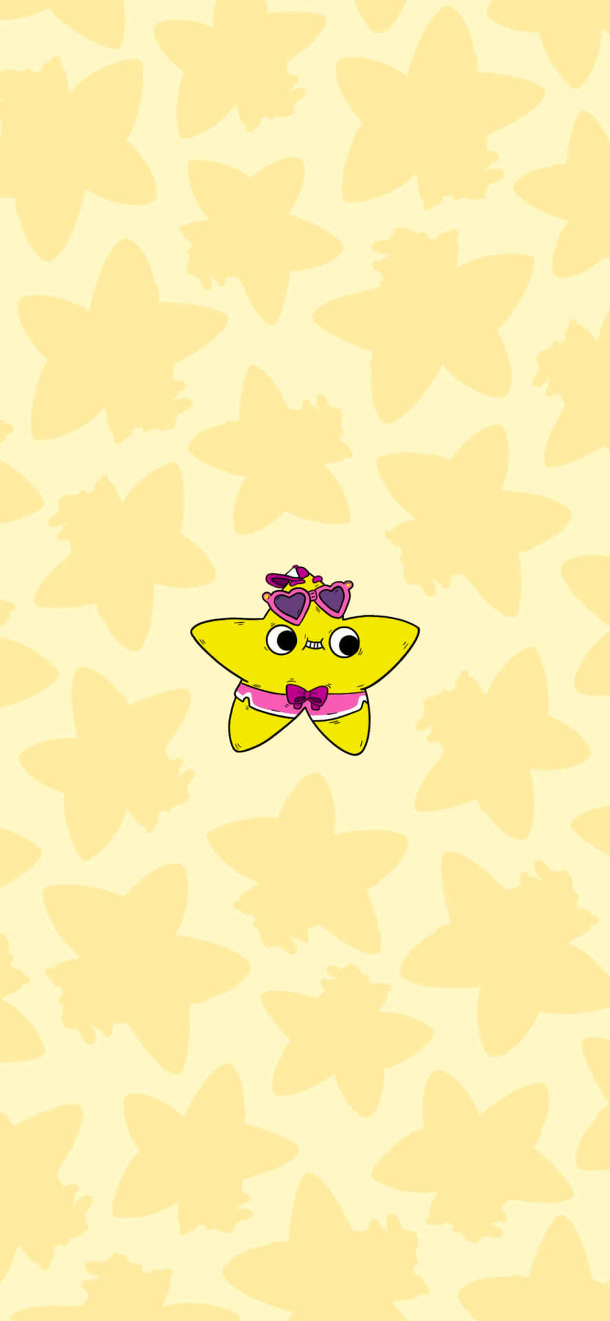 Spread Your Happiness With Kawaii Yellow Background