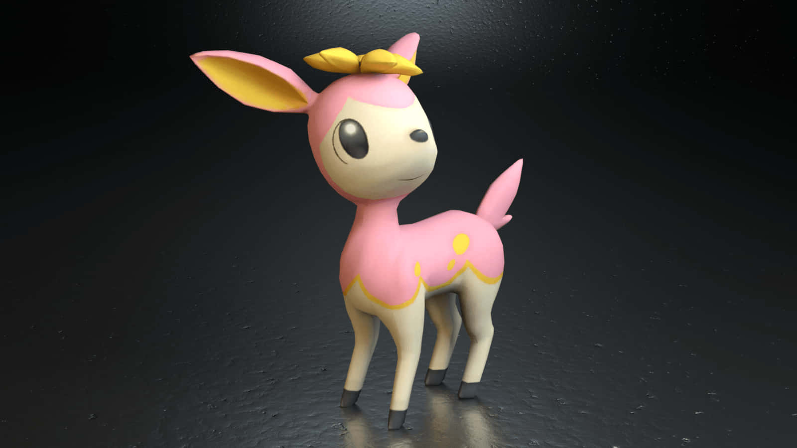 Spring Form Deerling3 D Model Background