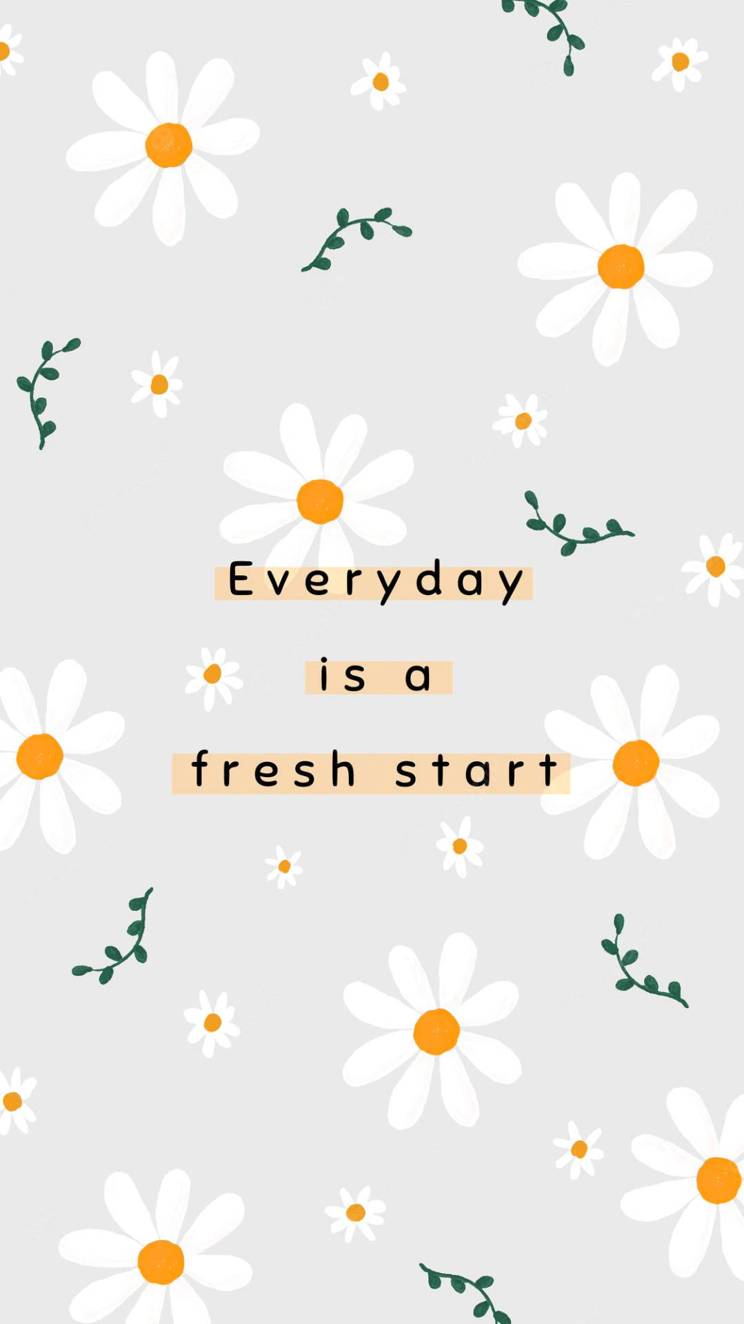 Spring Iphone Fresh Start Quote Background
