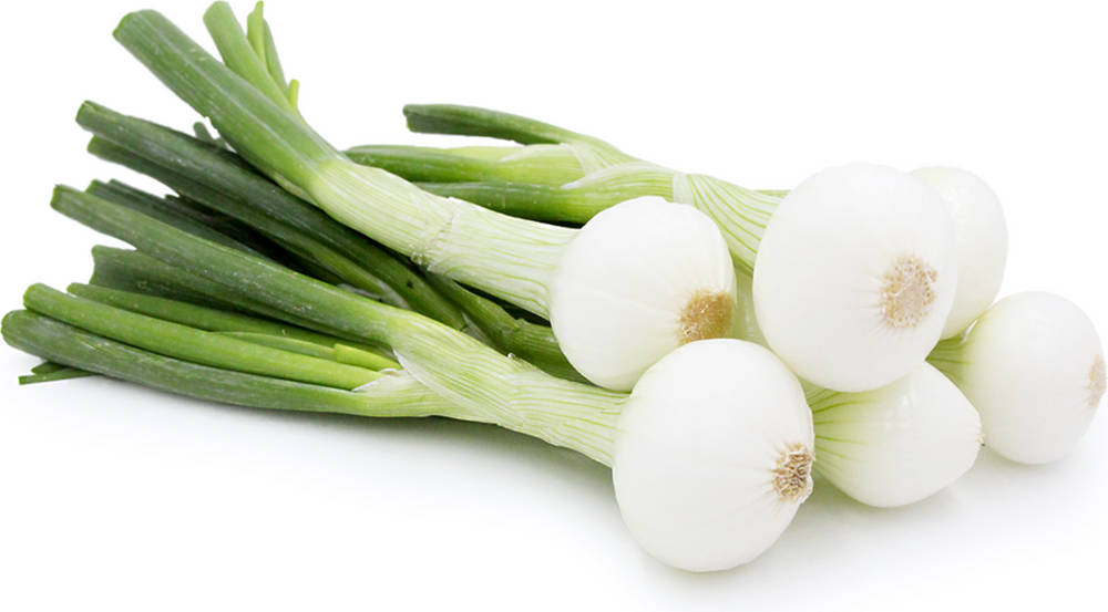 Spring Onion Vegetables With Bulbs Background