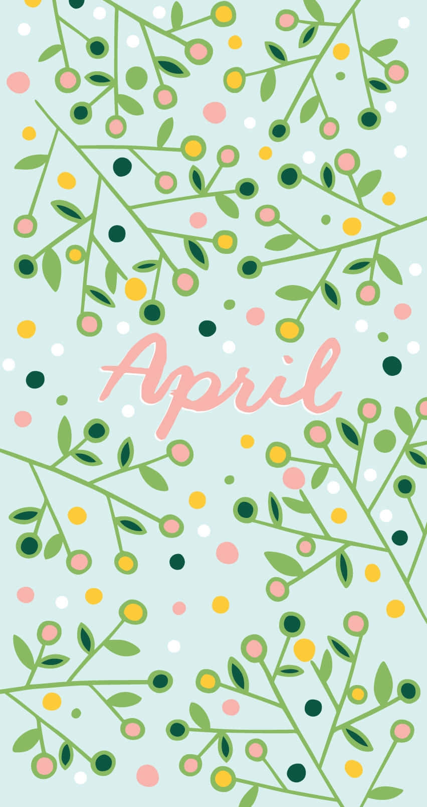 Springtime April Floral Background Background