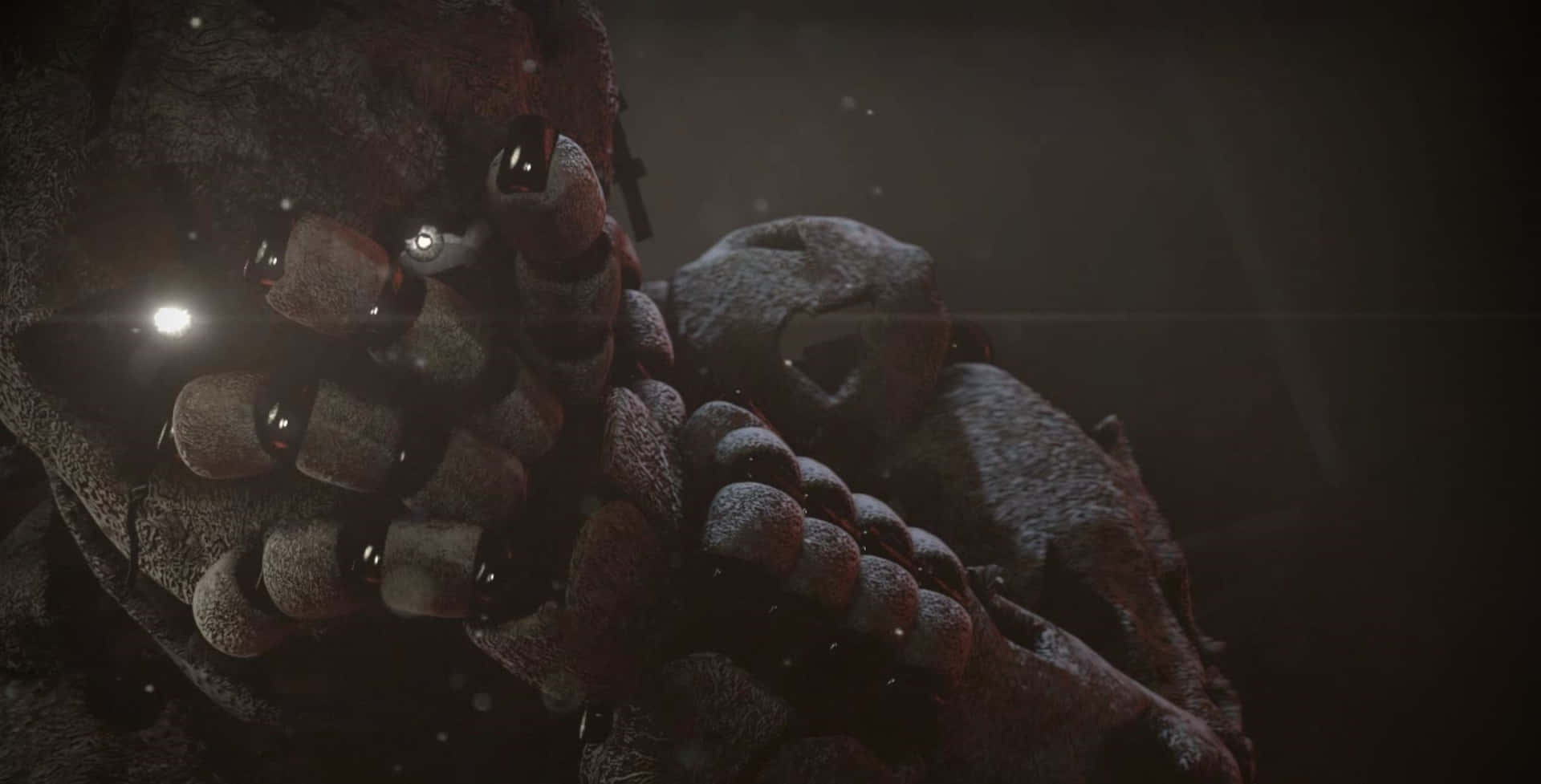 Springtrap, The Cunning Animatronic Antagonist In Five Nights At Freddy's 3, Lurking In The Night. Background