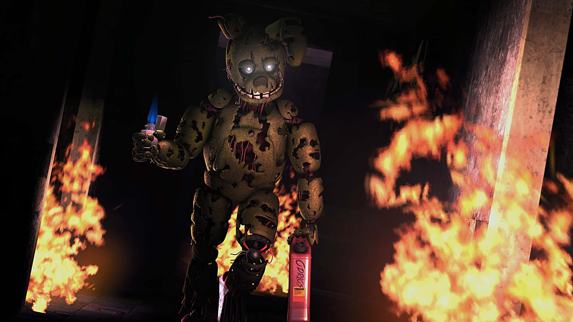 Springtrap - The Mysterious Animatronic Character Background