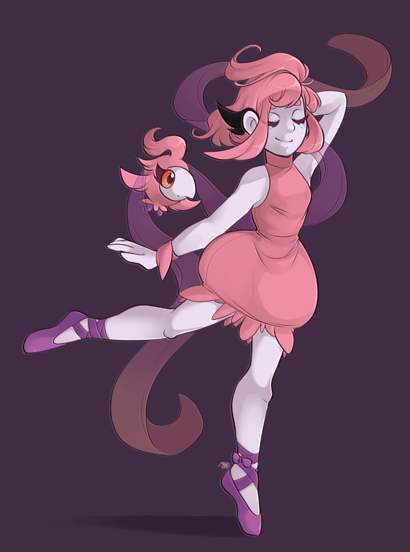 Spritzee With Ballerina Form Background
