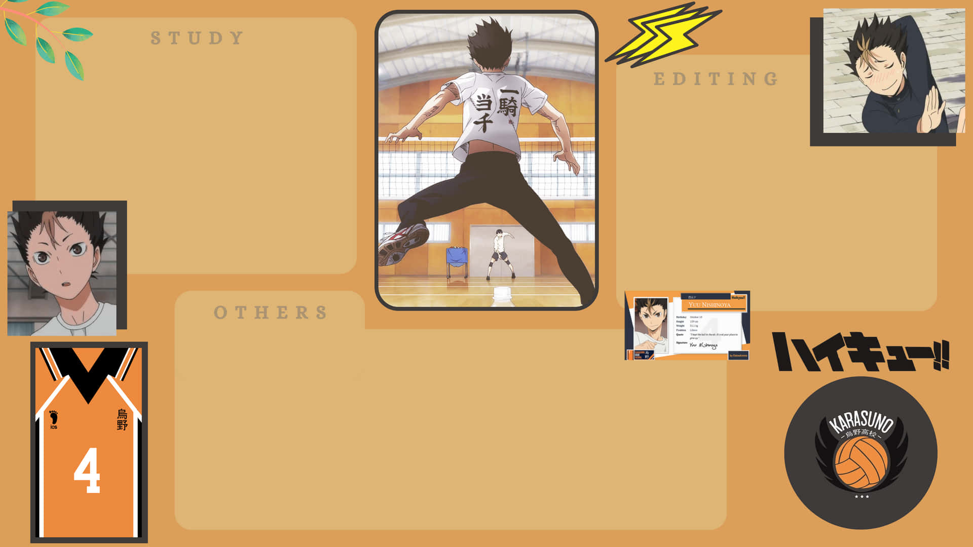 Spruce Up Your Desktop With This Chic Haikyuu Aesthetic Background