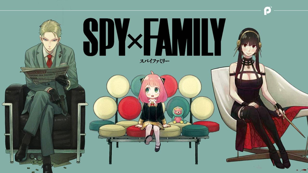 Spy X Family Anya On Couch Background