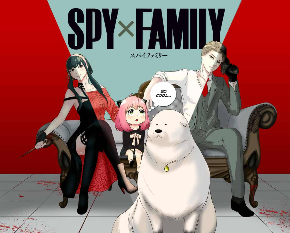 Spy X Family With Dog Bond Background