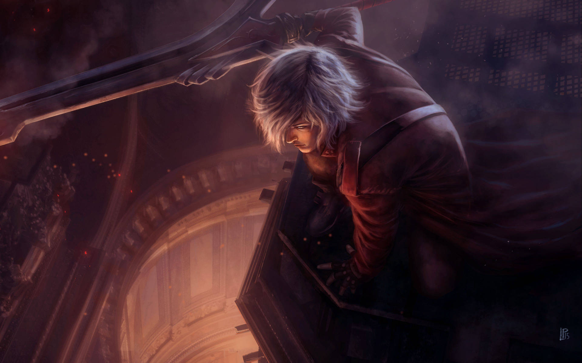 Spying Dante Devil May Cry Background