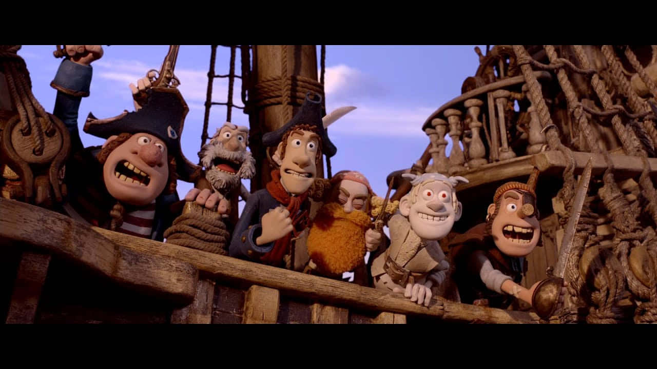 Squad From The Pirates Band Of Misfits Cheering Background