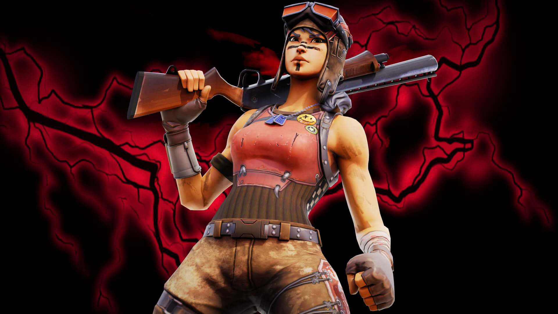 Squad Of Fortnite Battle Royale Skins In Action Background