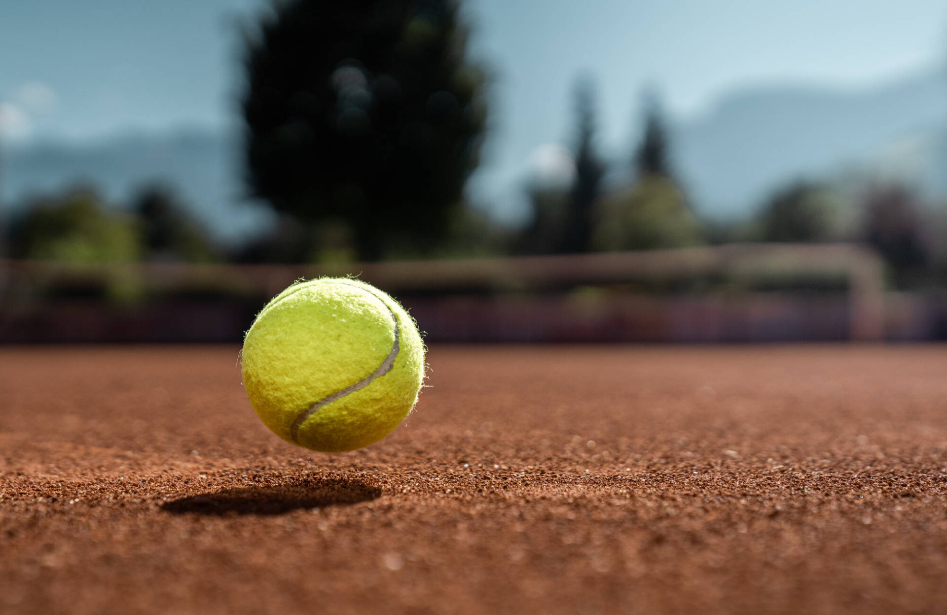 Squash Ball On Concrete Ground Background