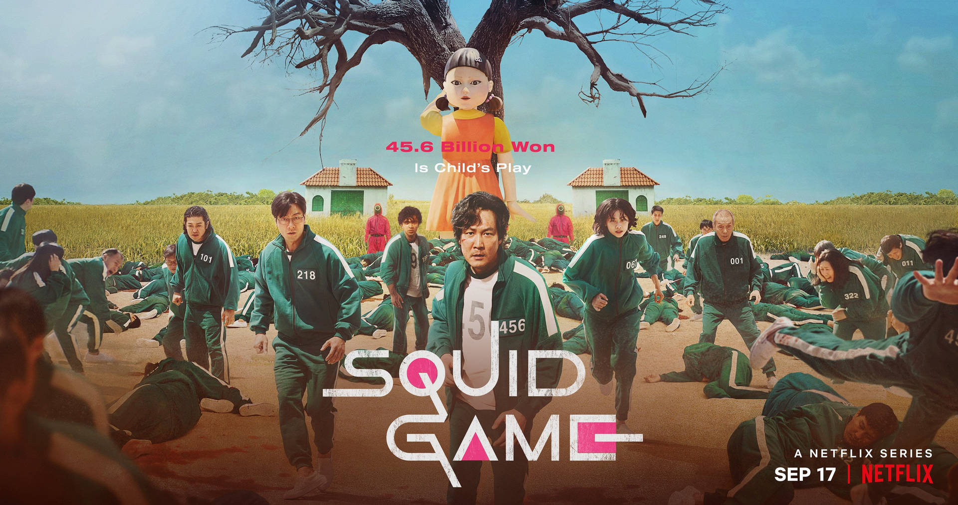 Squid Game Netflix Series Poster Background