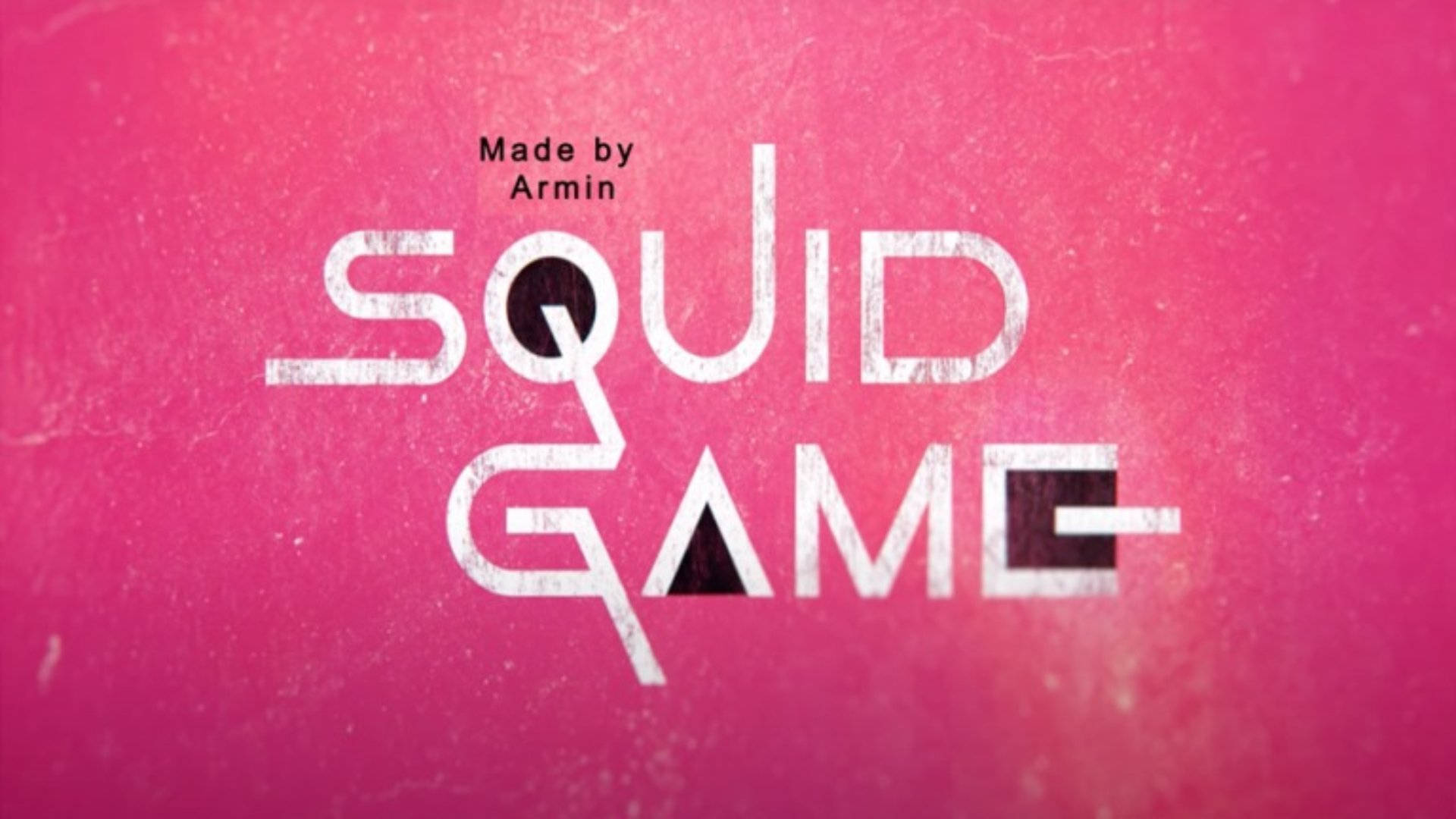 Squid Game Pink Show Title Background