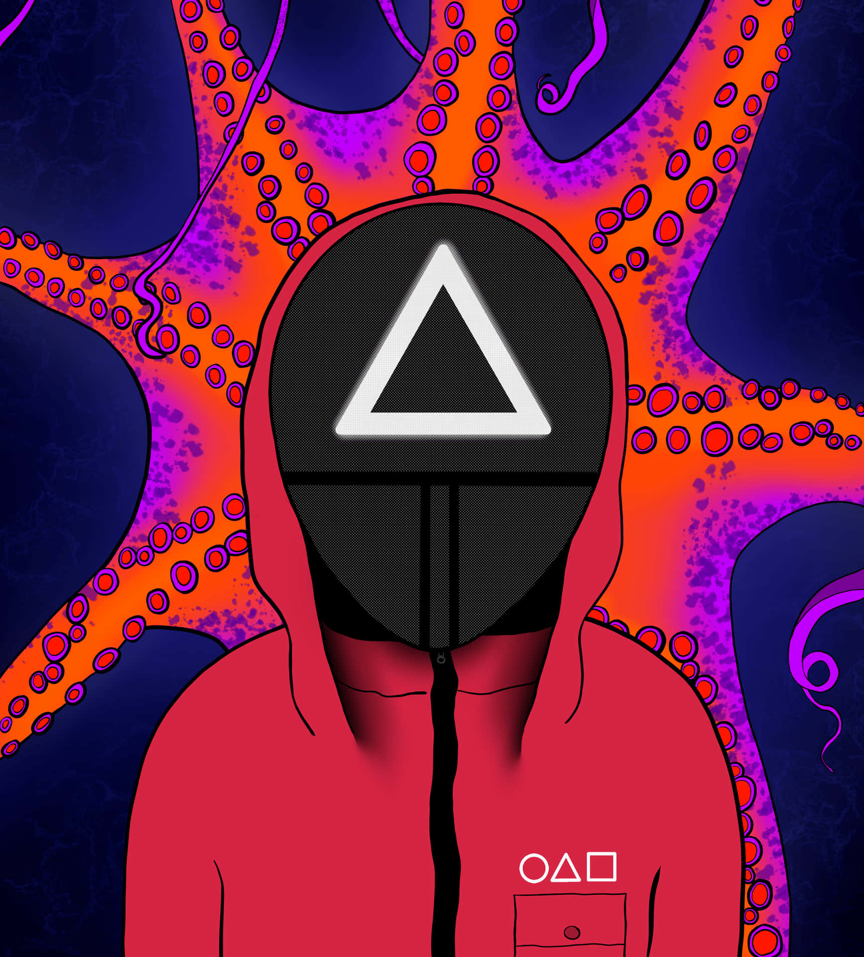 Squid Games Red Pfp Background