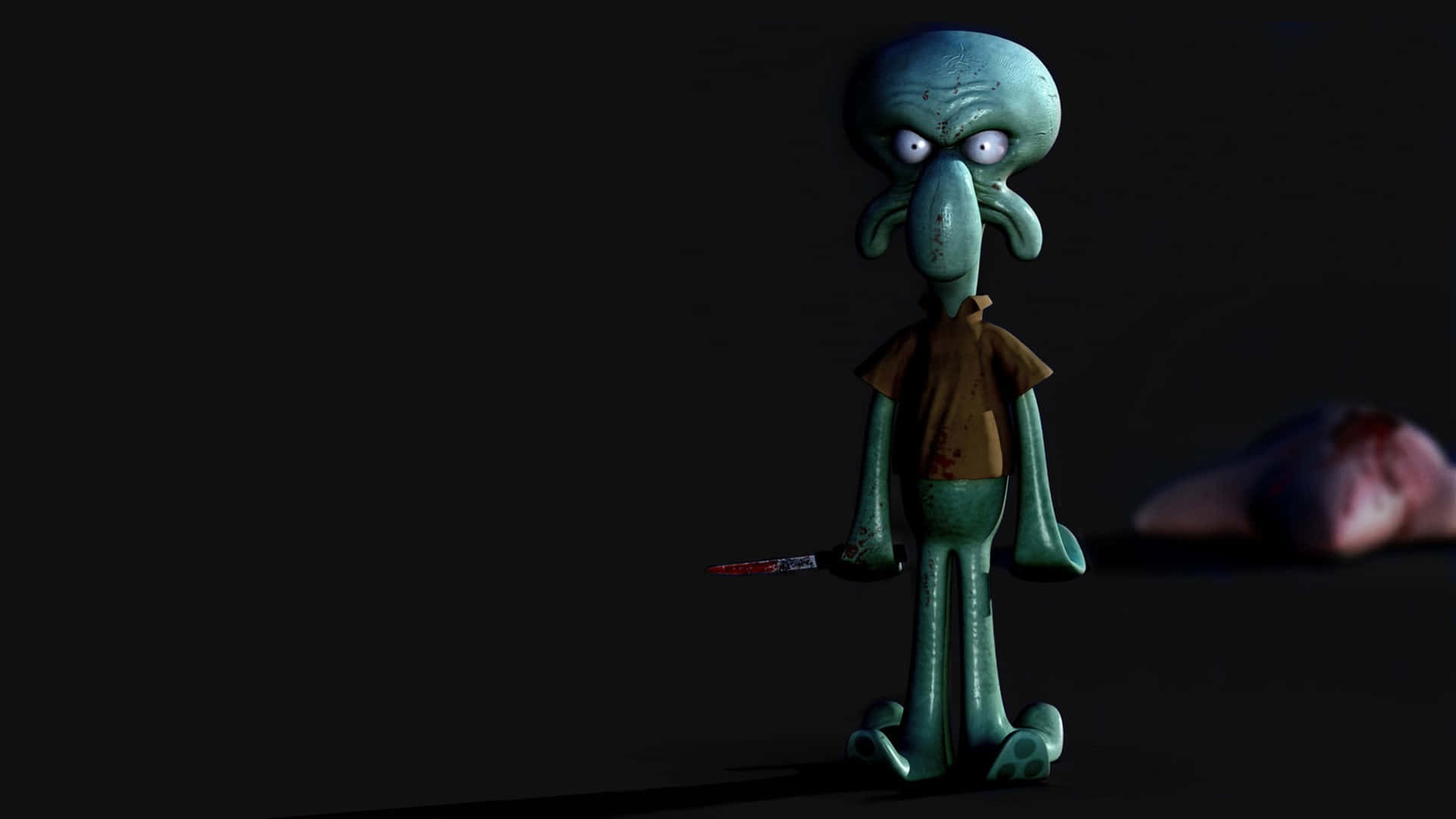 Squidward_ Shadowy_ Figure_with_ Syringe Background