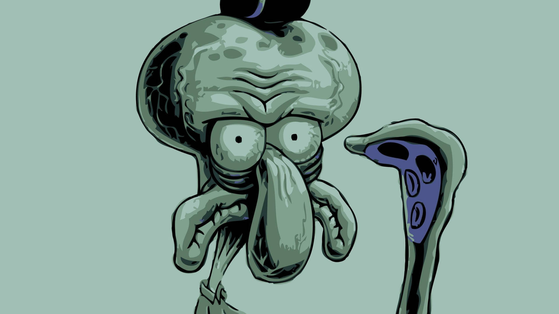 Squidward Tentacles Dehydrated Background