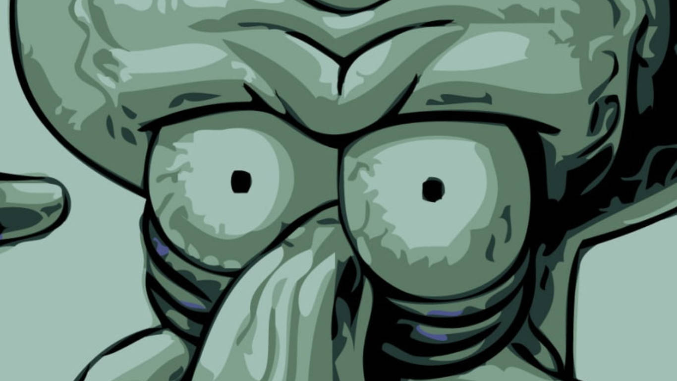 Download free Squidward Tentacles Grumpy Look Wallpaper - MrWallpaper.com