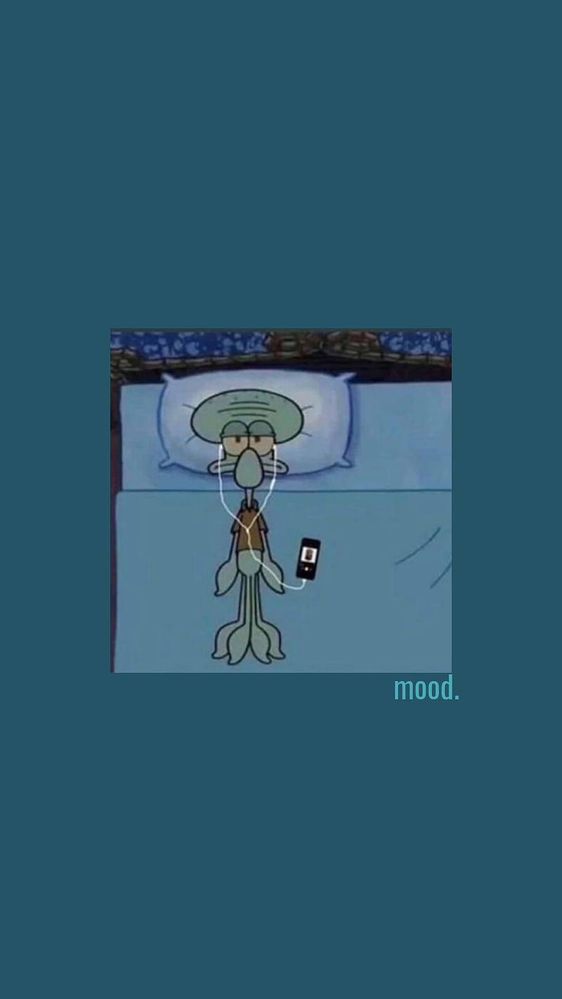 Squidward Tentacles Mood Background