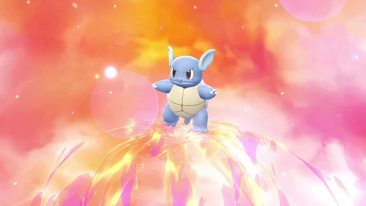 Squirtle Evolves To Wartortle Background