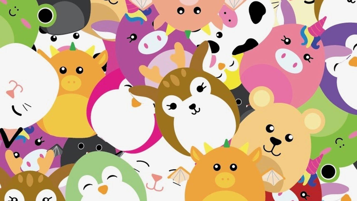 Squishmallows Characters Digital Cartoon Background