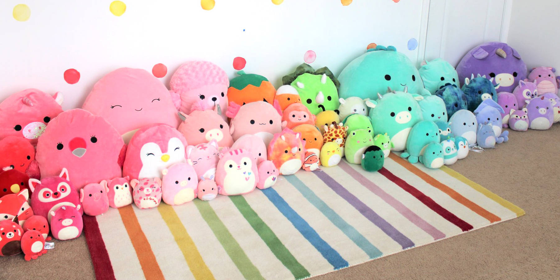 Squishmallows Toy Collection Background