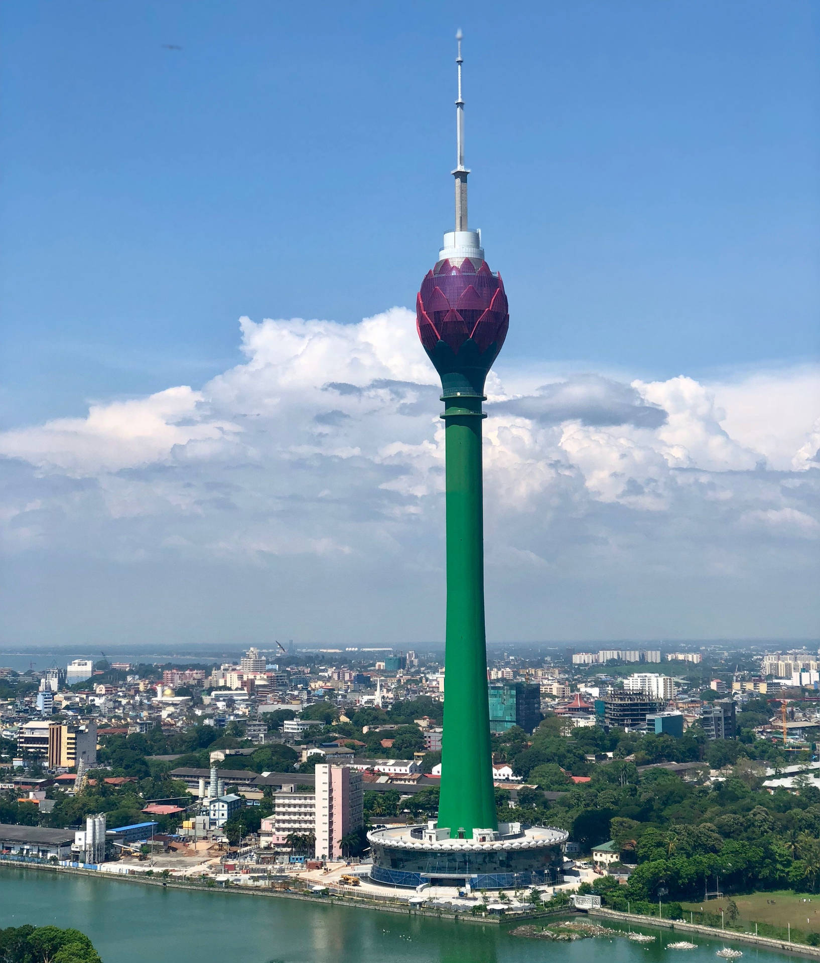 Sri Lanka Colombo Lotus Tower Background