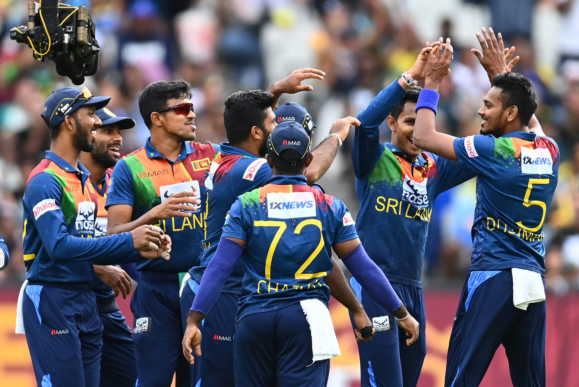 Sri Lanka Cricket Cheering Background